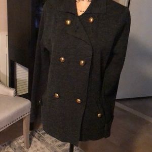 Charcoal sweater wool/acrylic blend